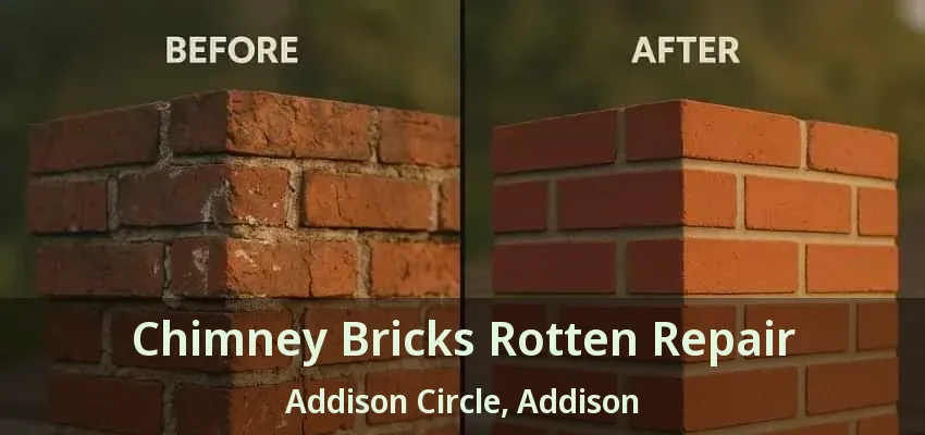 Chimney Bricks Rotten Repair Addison Circle, Addison - TX