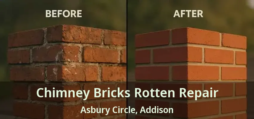 Chimney Bricks Rotten Repair Asbury Circle, Addison - TX
