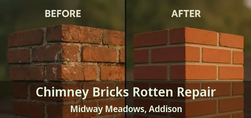 Chimney Bricks Rotten Repair Midway Meadows, Addison - TX