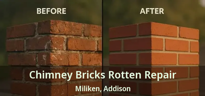 Chimney Bricks Rotten Repair Miliken, Addison - TX