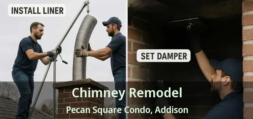 Chimney Remodel Pecan Square Condo, Addison - TX