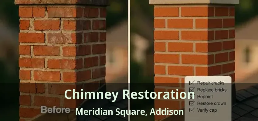Chimney Restoration Meridian Square, Addison - TX