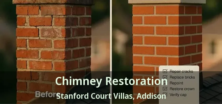 Chimney Restoration Stanford Court Villas, Addison - TX
