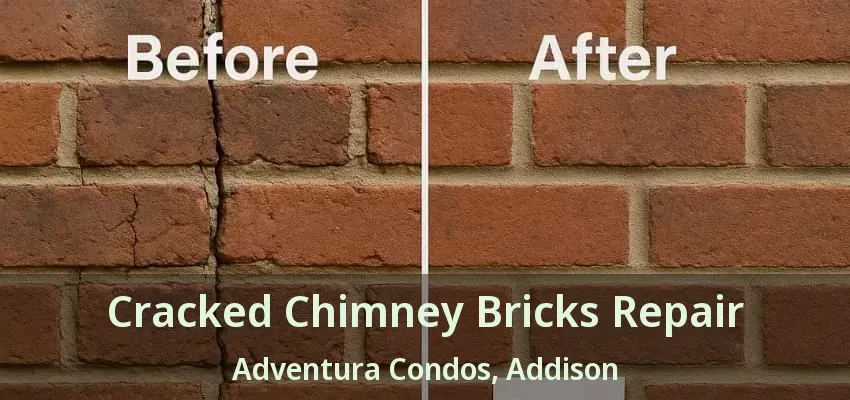 Cracked Chimney Bricks Repair Adventura Condos, Addison - TX