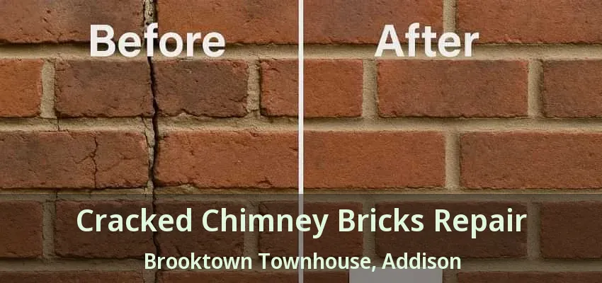 Cracked Chimney Bricks Repair Brooktown Townhouse, Addison - TX