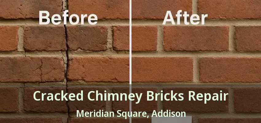 Cracked Chimney Bricks Repair Meridian Square, Addison - TX