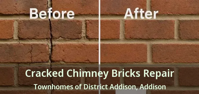 Cracked Chimney Bricks Repair Townhomes of District Addison, Addison - TX