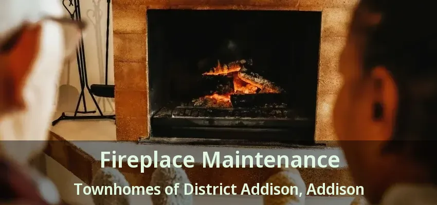 Fireplace Maintenance Townhomes of District Addison, Addison - TX