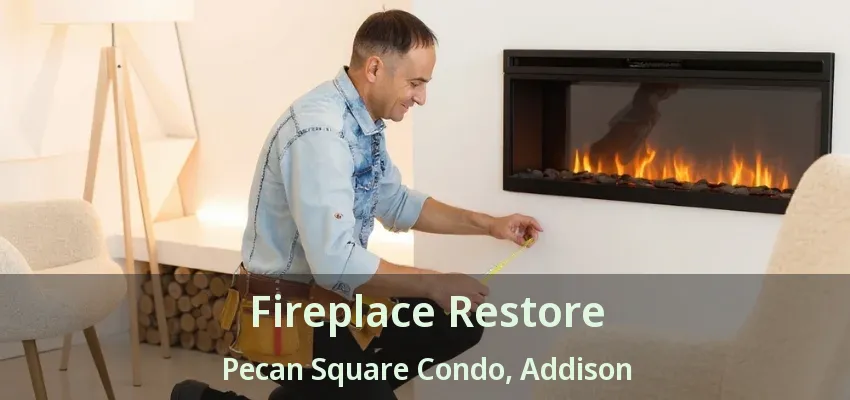 Fireplace Restore Pecan Square Condo, Addison - TX