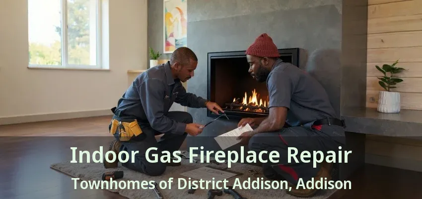 Indoor Gas Fireplace Repair Townhomes of District Addison, Addison - TX