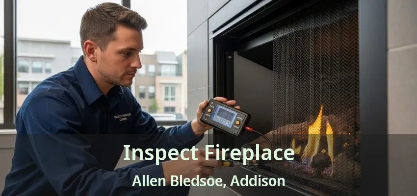 Inspect Fireplace Allen Bledsoe, Addison - TX