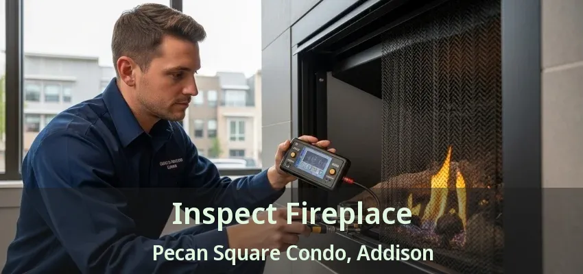 Inspect Fireplace Pecan Square Condo, Addison - TX