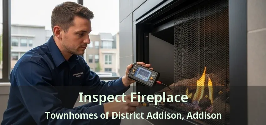 Inspect Fireplace Townhomes of District Addison, Addison - TX