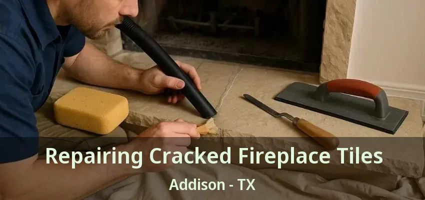Repairing Cracked Fireplace Tiles Addison - TX