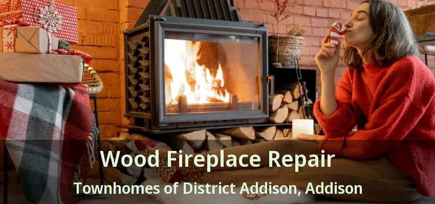 Wood Fireplace Repair Townhomes of District Addison, Addison - TX